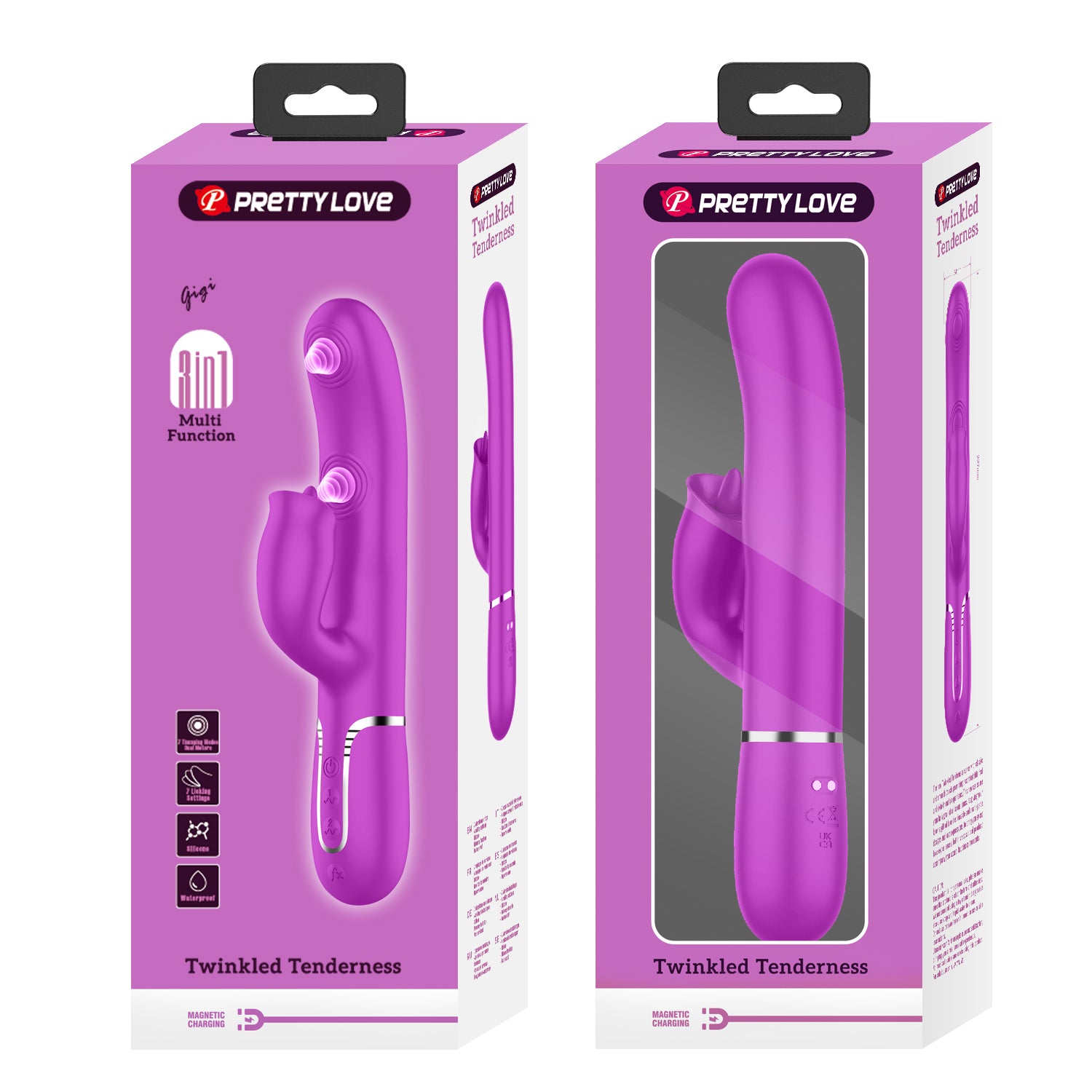 PRETTY LOVE GIGI Twinkled Tenderness Rabbit Vibrator PURPLE Δευτερεύουσα εικόνα προϊόντος