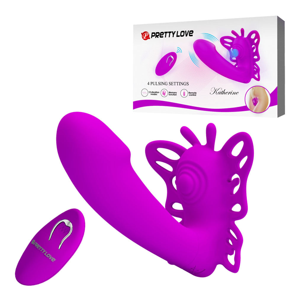 Pretty Love KATHERINE Wearable Butterfly Vibrator PURPLE Κύρια εικόνα προϊόντος