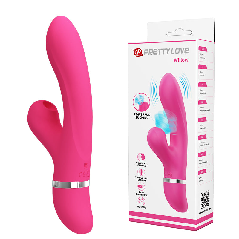 Pretty Love WILLOW clitoral sucking Rabbit Vibrator MAGENTA Κύρια εικόνα προϊόντος