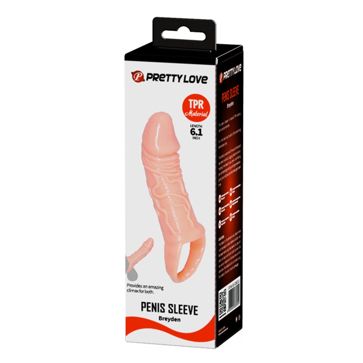 Pretty Love BREYDEN Penis Sleeve 15.5 cm FLESH WHITE - image 8