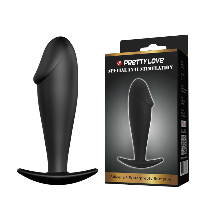 Pretty Love silicone Butt Plug 10 x 3 cm BLACK