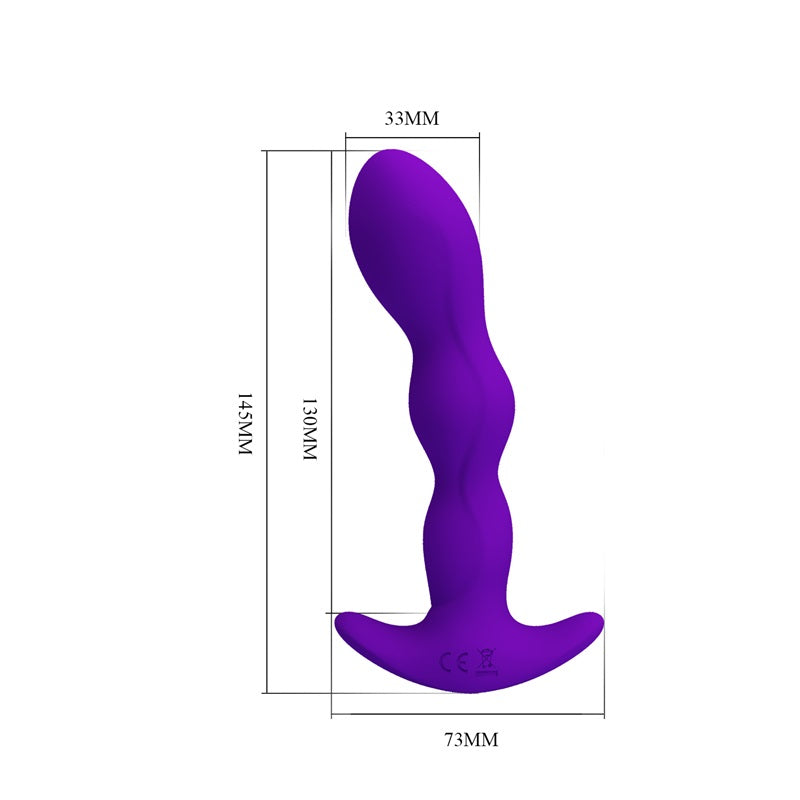 Pretty Love YALE Vibrating Butt Plug 14.5 x 3.3 cm VIOLET Secondary image