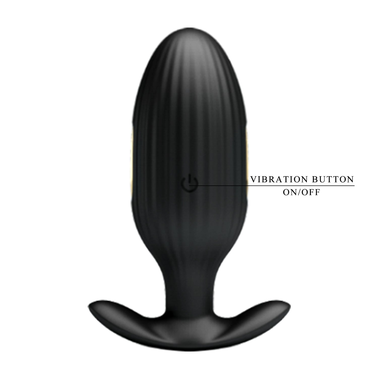 PRETTY LOVE JEFFERSON Vibrating Electro Butt Plug BLACK