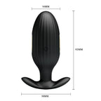 PRETTY LOVE JEFFERSON Vibrating Electro Butt Plug BLACK