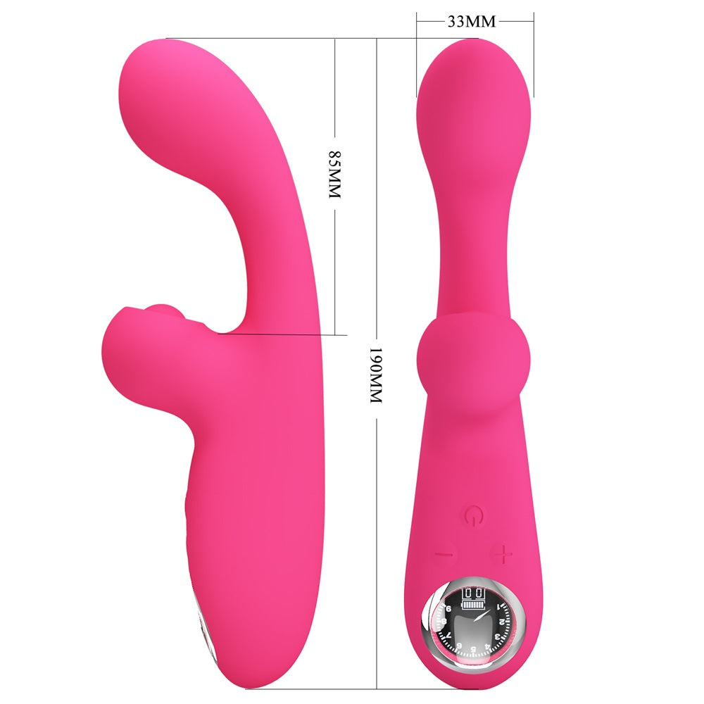 PRETTY LOVE SKYLAR thumping bunny vibrator Pink 19 cm - image 2