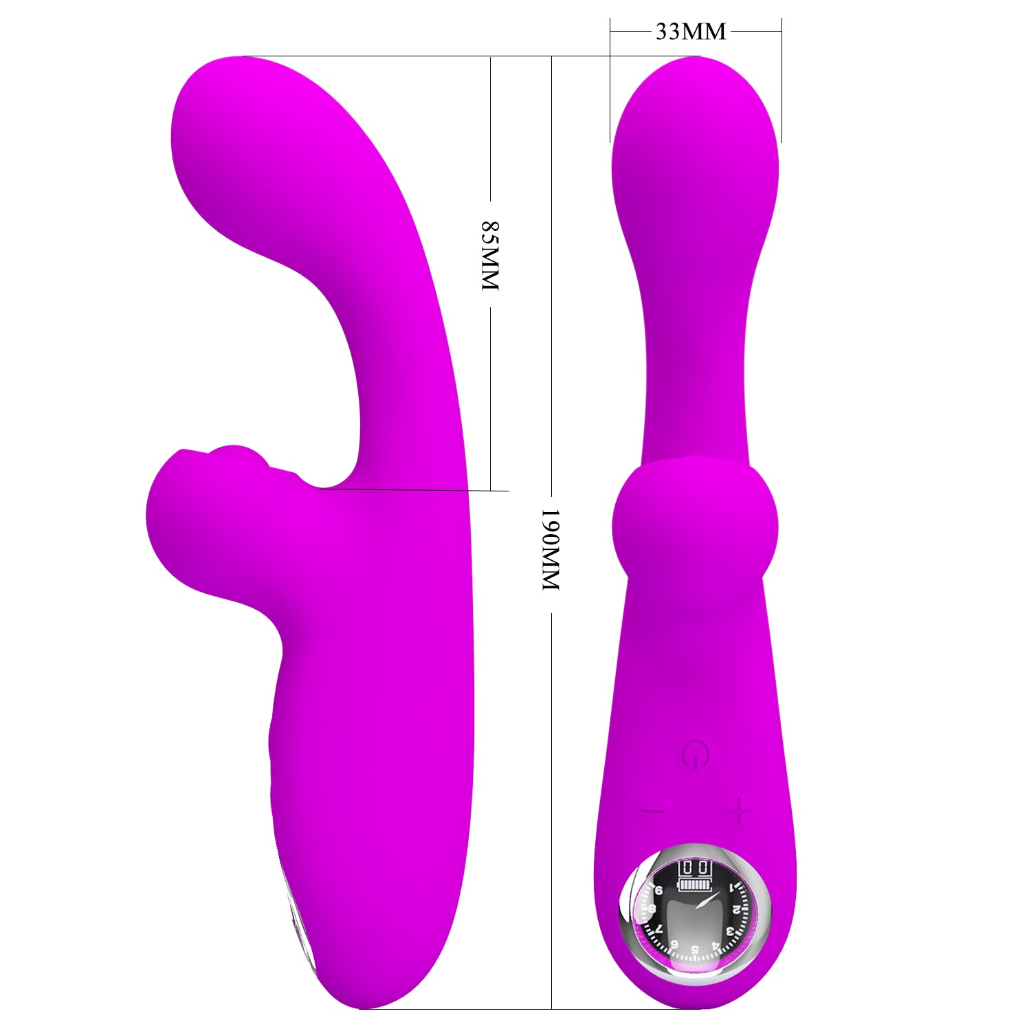 PRETTY LOVE SKYLAR thumping bunny vibrator VELVET 19 cm Δευτερεύουσα εικόνα προϊόντος