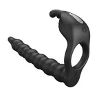 PRETTY LOVE BLACKNEY vibrating penis ring with plug - image 3