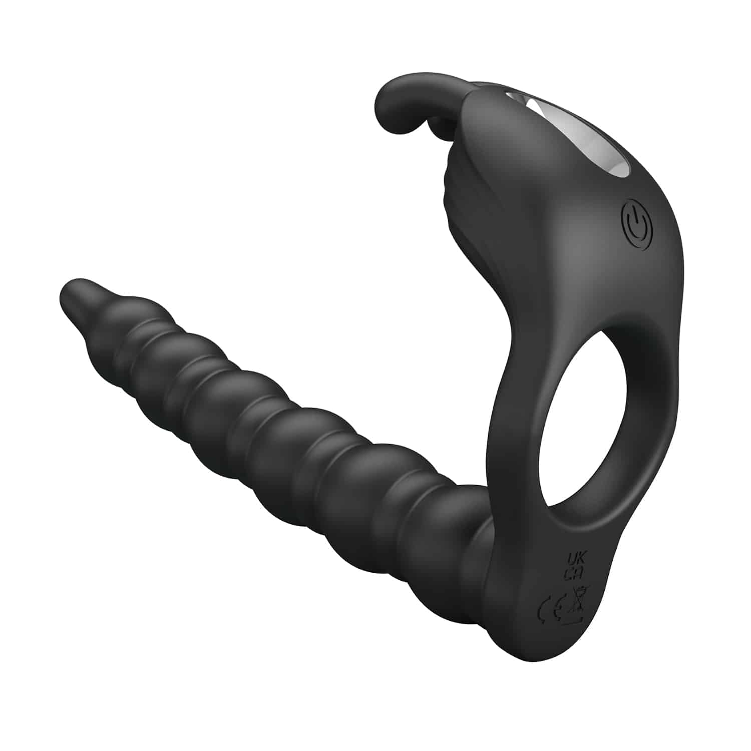 PRETTY LOVE BLACKNEY vibrating penis ring with plug