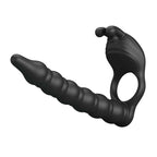 PRETTY LOVE BLACKNEY vibrating penis ring with plug