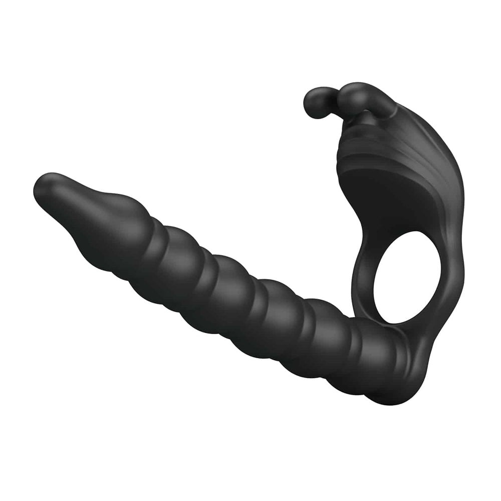 PRETTY LOVE BLACKNEY vibrating penis ring with plug