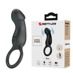 PRETTY LOVE TRAE vibrating penis ring and plug