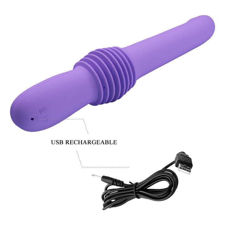 Pretty Love PAZUZU Thrusting Vibrator PURPLE - image 5