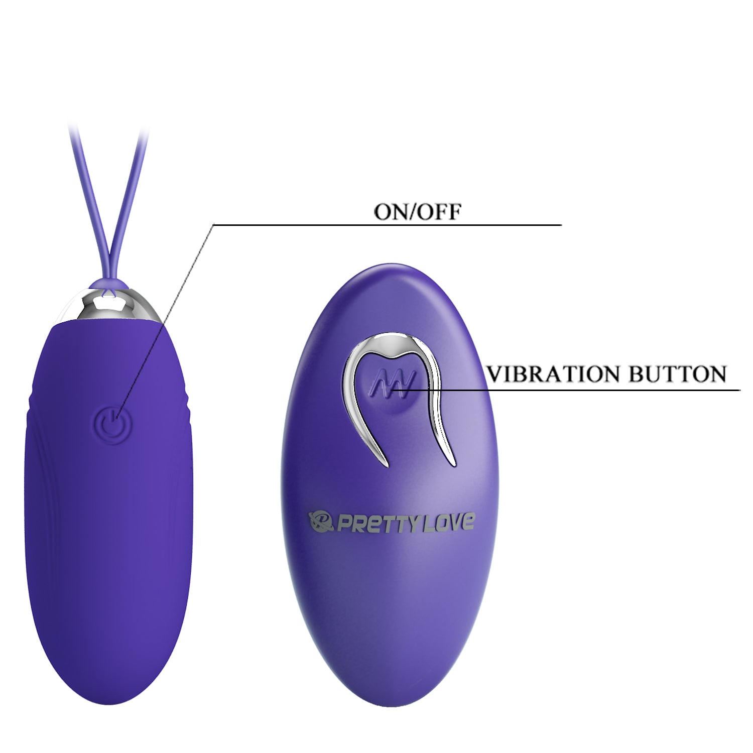 PRETTY LOVE JENNY YOUTH Remote controlled Egg Vibrator BLUE