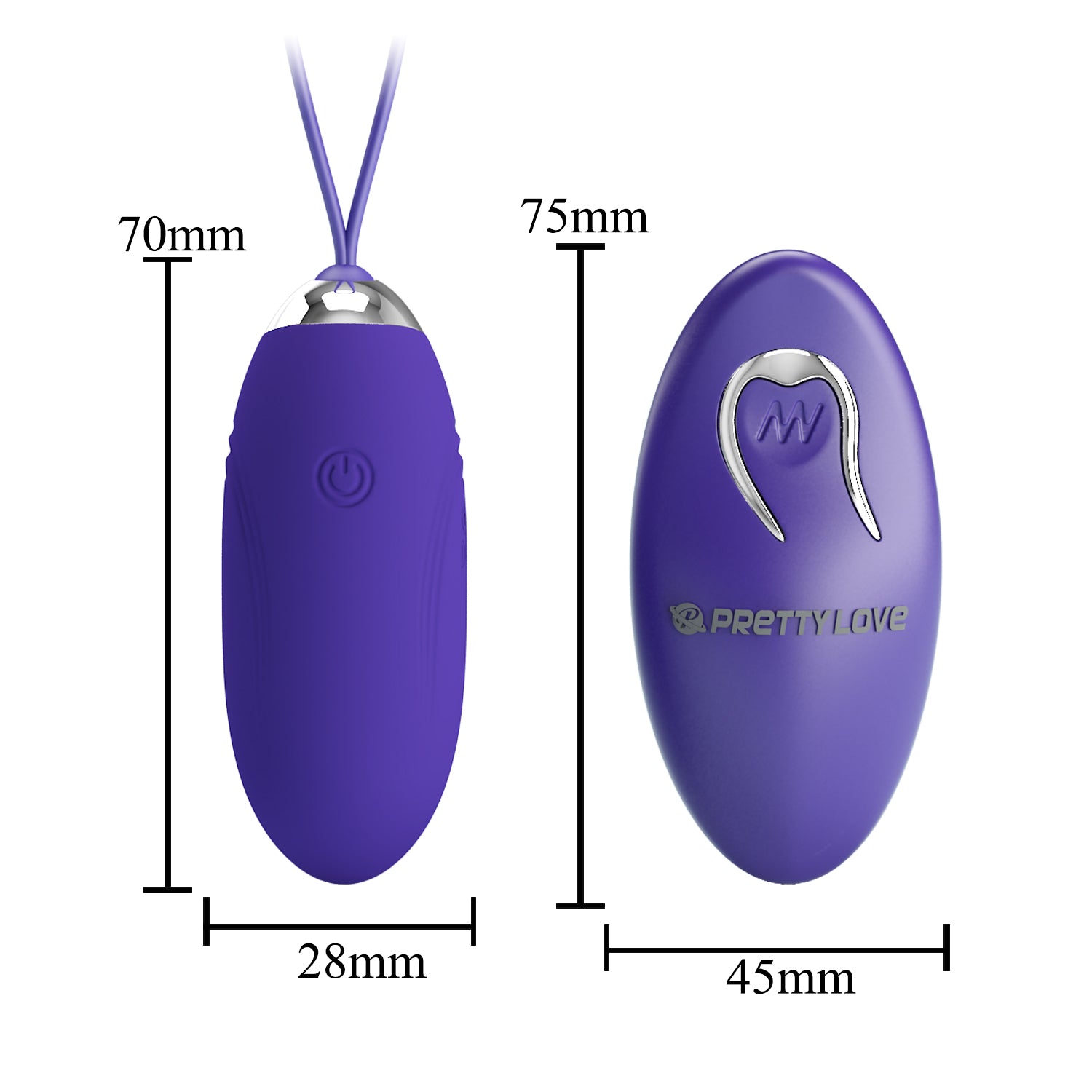 PRETTY LOVE JENNY YOUTH Remote controlled Egg Vibrator BLUE