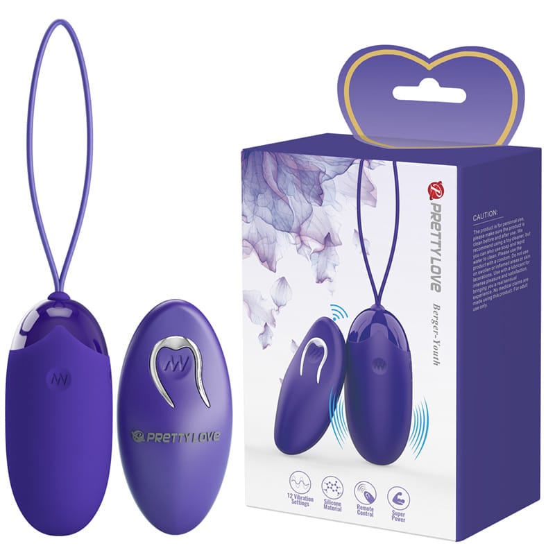 Pretty Love BERGER YOUTH Remote controlled Egg Vibrator BLUE Main image