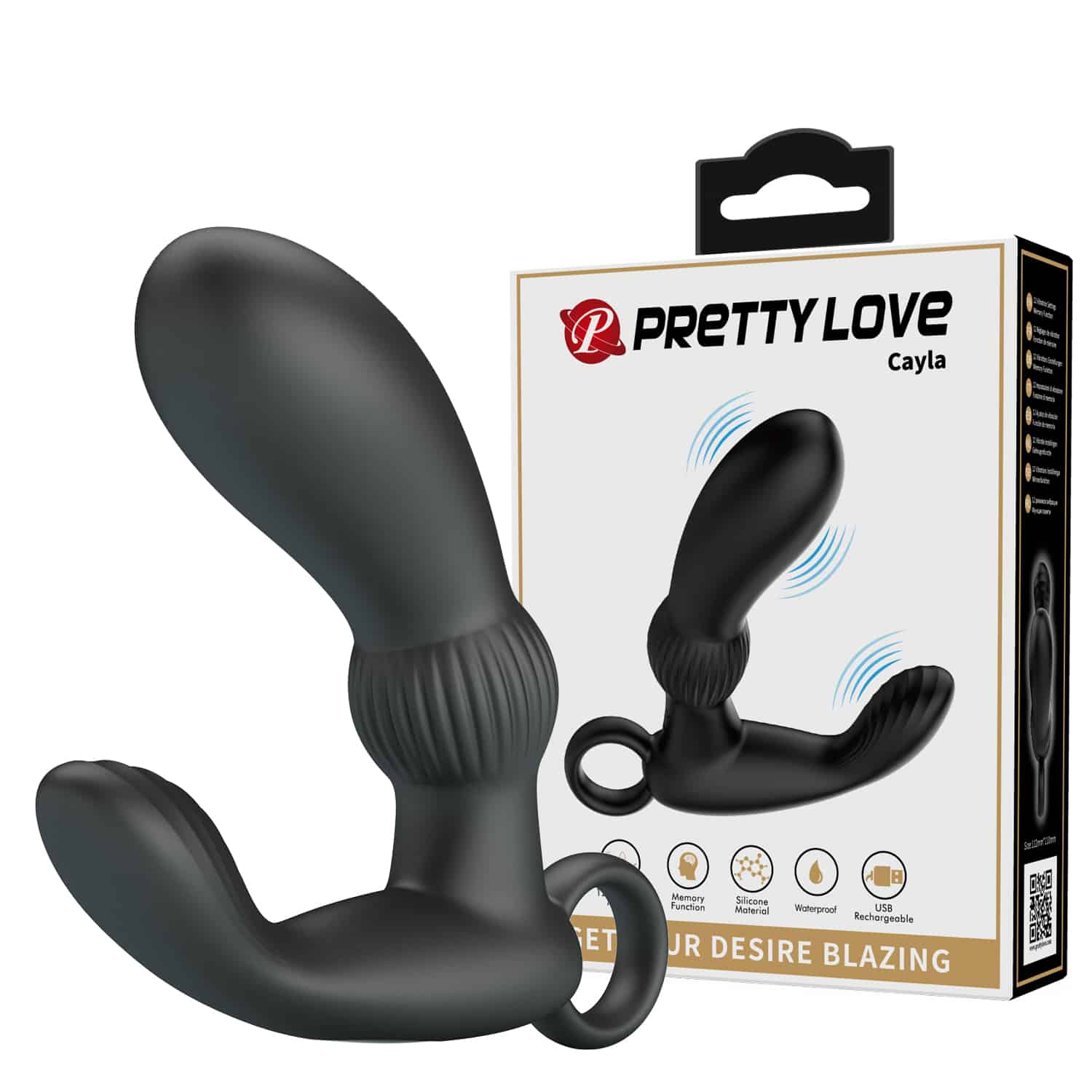 PRETTY LOVE CAYLA vibrating prostate massager