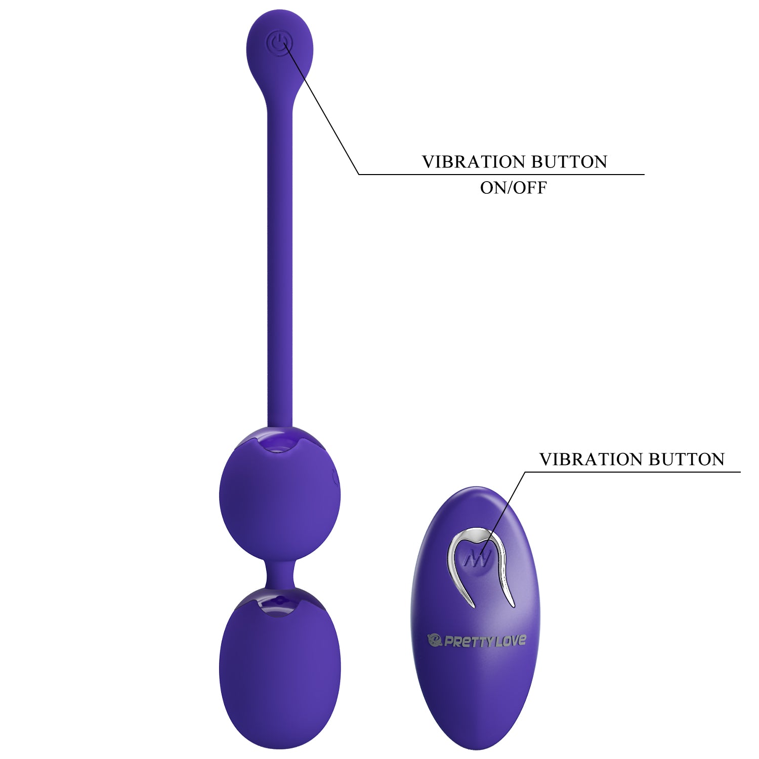 Pretty Love WILLIE YOUTH Remote Controlled Kegel Balls 8.5 x 2.7 cm BLUE - image 4