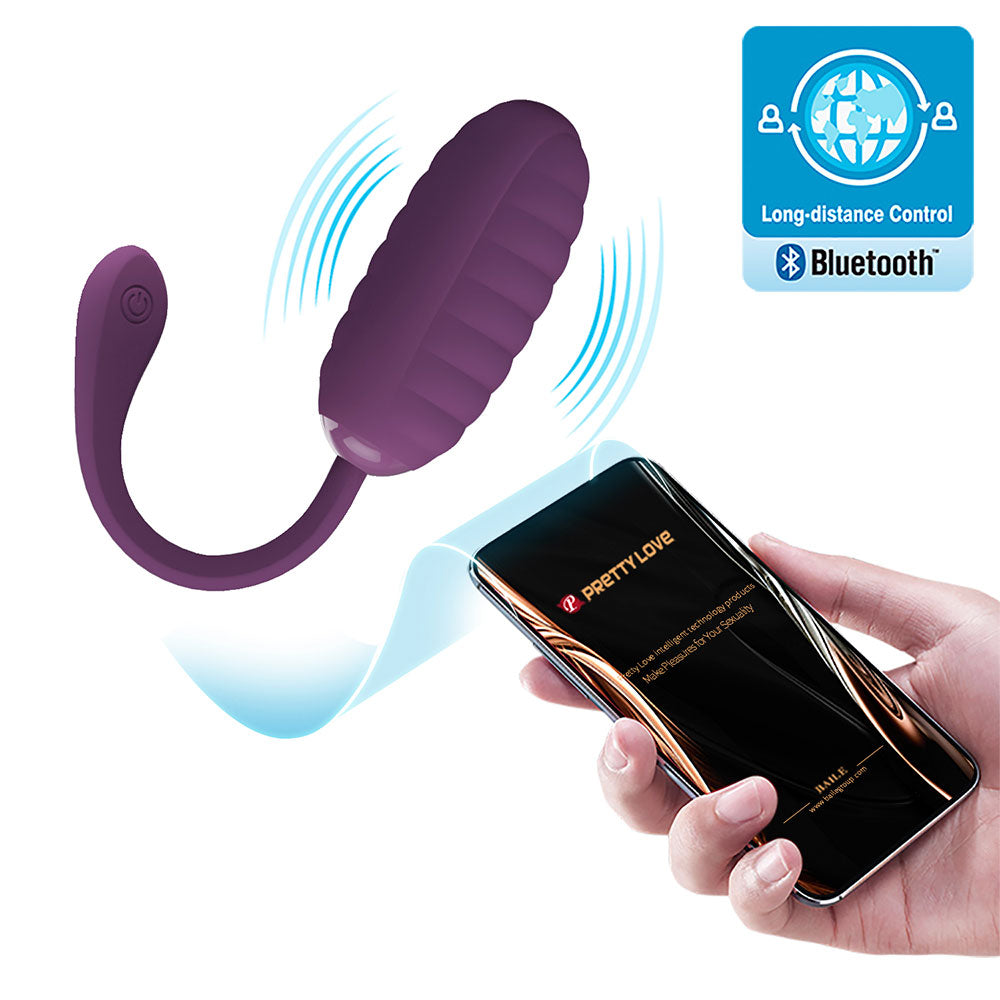Pretty Love CASPER App Controlled Egg Vibrator PURPLE