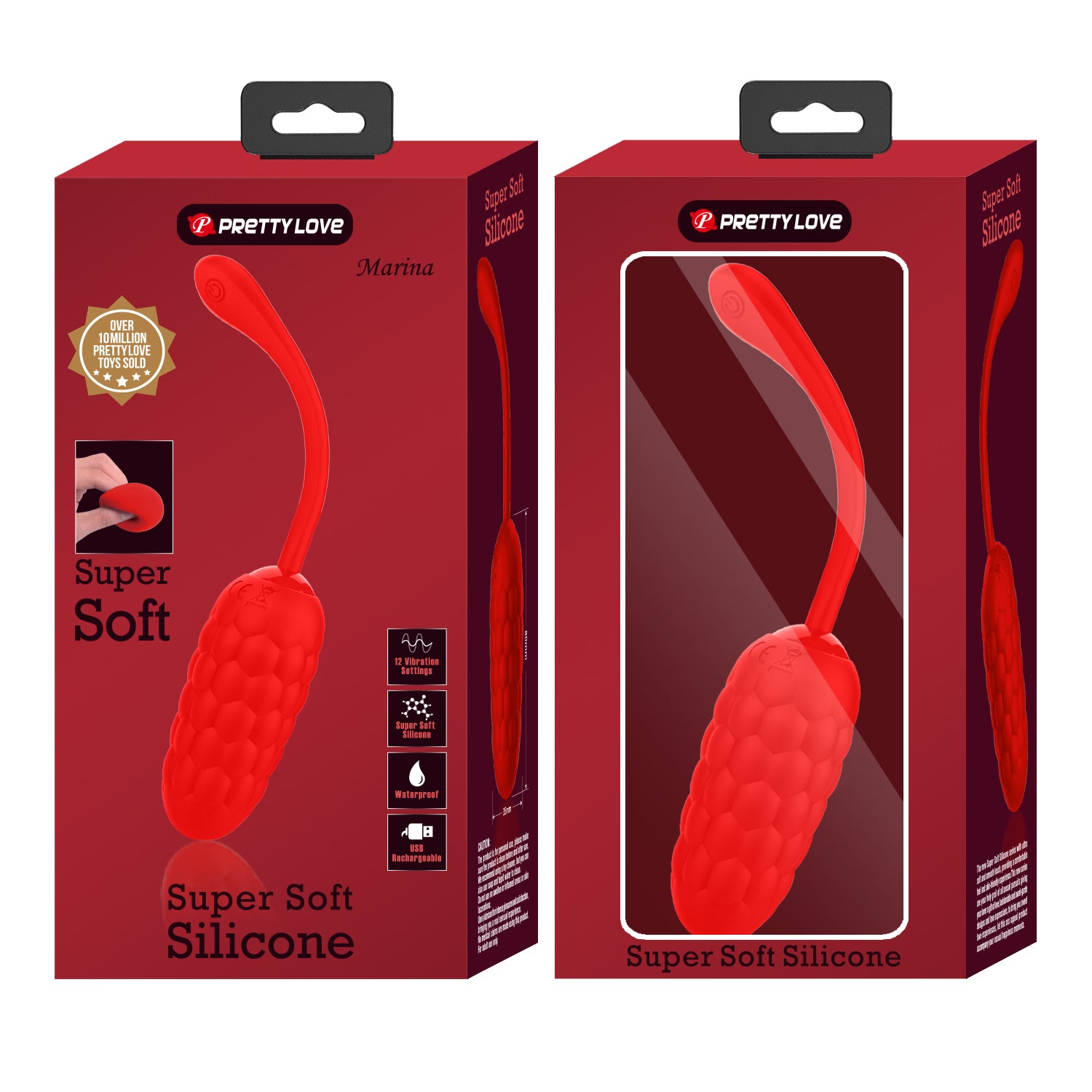 Pretty Love MARINA Egg Vibrator RED