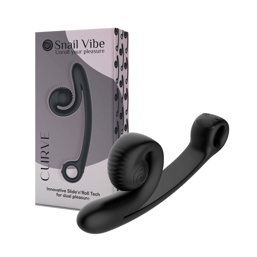 Snail Vibe Curve Dual Stimulator BLACK Κύρια εικόνα προϊόντος