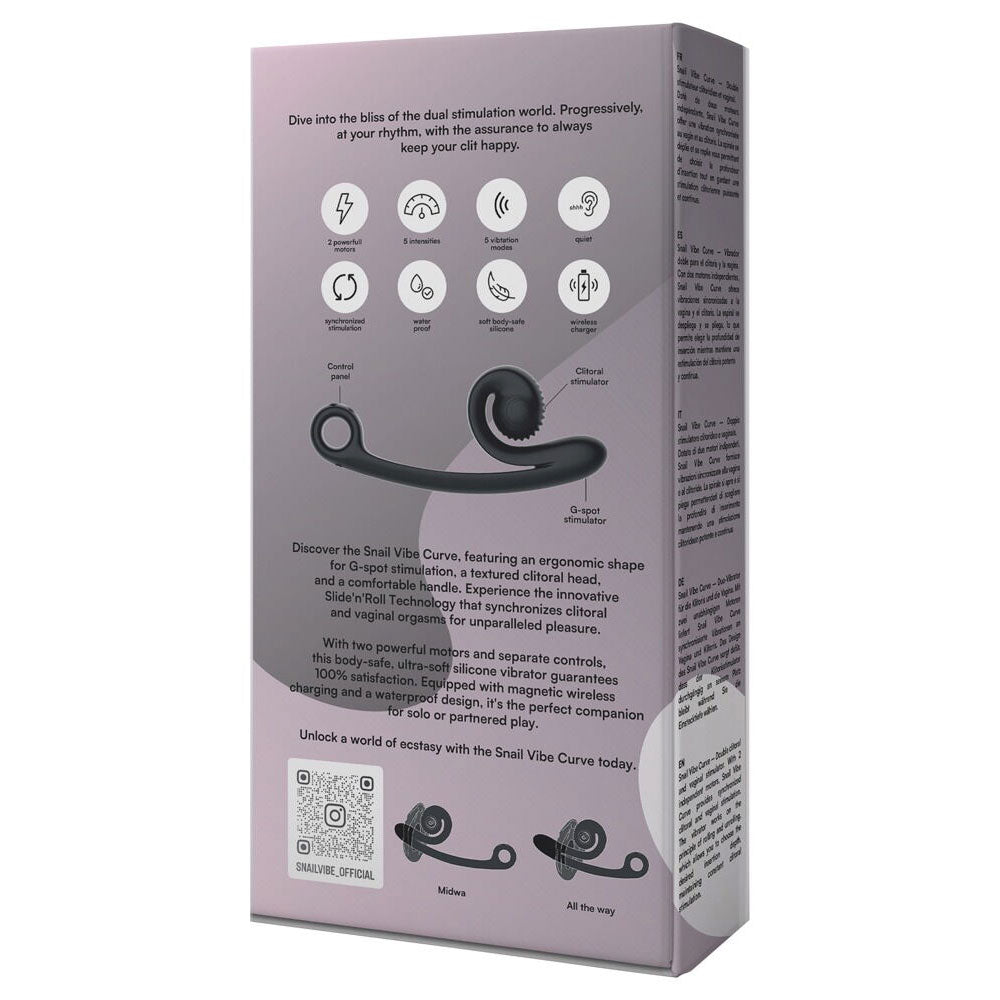Snail Vibe Curve Dual Stimulator BLACK - image 7