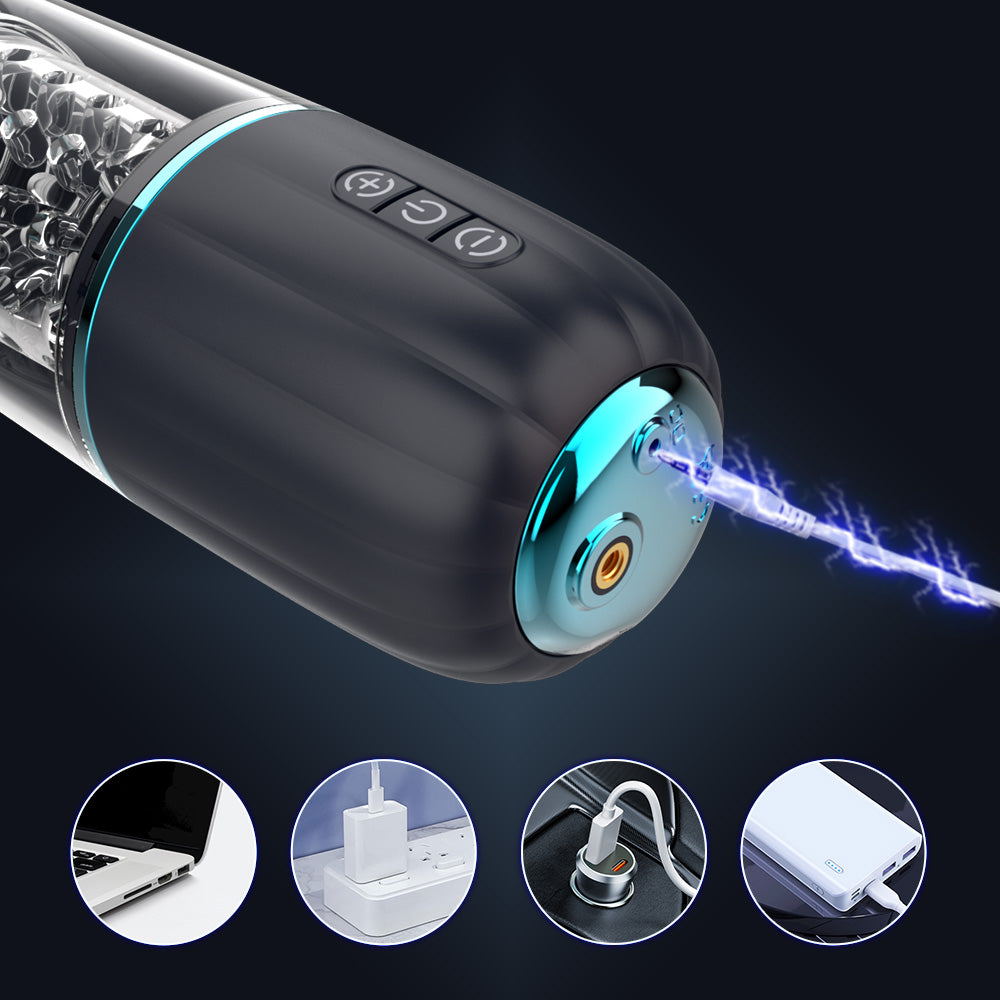 TOYBOX NINJA 410X Male thrusting and vibrating masturbator - image 8