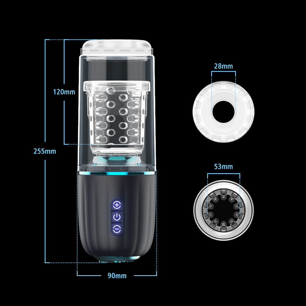 TOYBOX NINJA 410X Male thrusting and vibrating masturbator