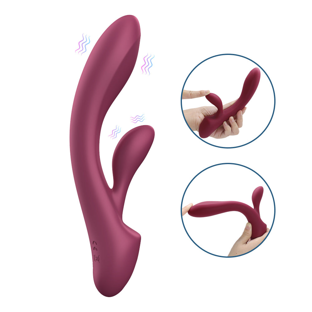 PURPLE DREAMS Soft flexible silicone Rabbit vibrator Δευτερεύουσα εικόνα προϊόντος