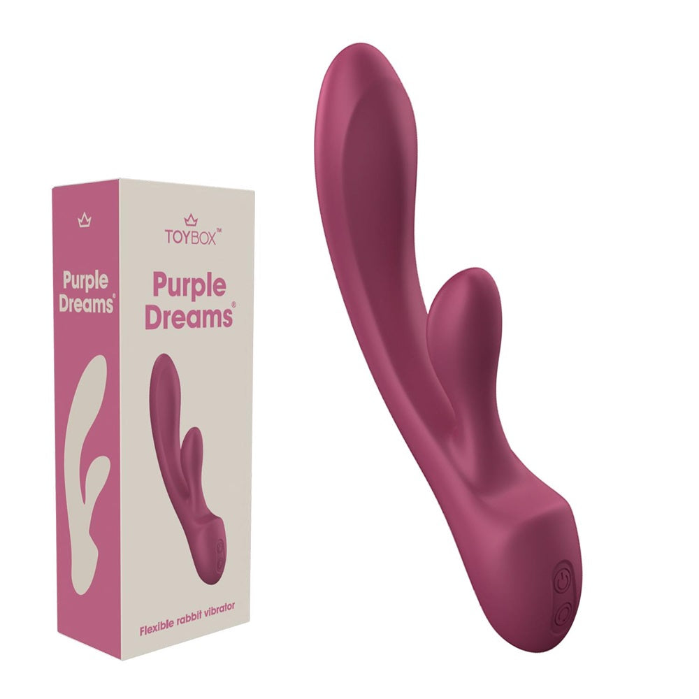 PURPLE DREAMS Soft flexible silicone Rabbit vibrator Κύρια εικόνα προϊόντος