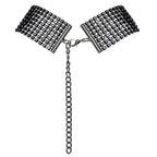 Cottelli Sparkly black choker with rhinestones