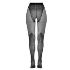 Crotchless tights with lace design - image 3