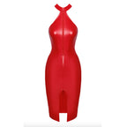 Noir Handmade Orgia Midi Dress Red