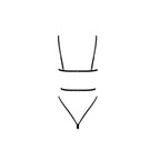 Noir Handmade French Kiss Bodysuit Black - image 2
