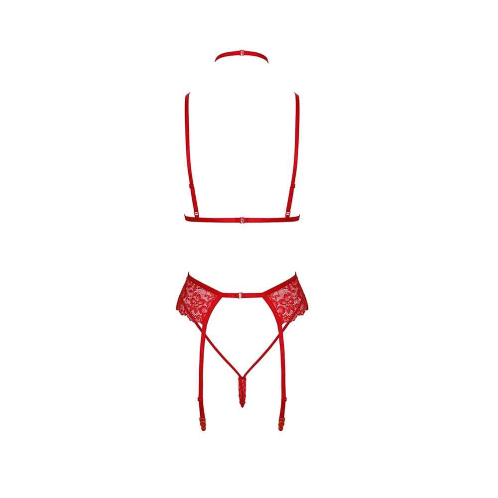 Noir Handmade Bondage Kiss Set Red Secondary image