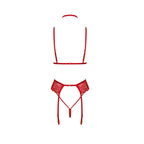 Noir Handmade Bondage Kiss Set Red
