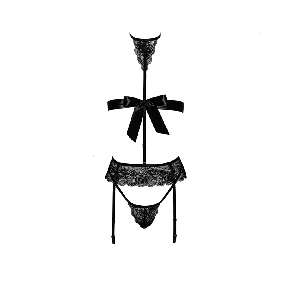 Noir Handmade Bondage Kiss Set Black Main image