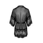 Noir Handmade Midnight Kiss Negligee Black - image 2