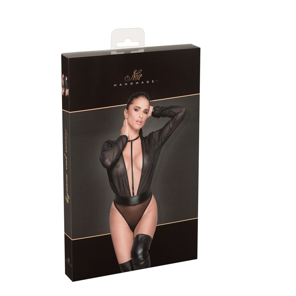Noir Handmade Mesh bodysuit with adjustable strap - image 6