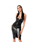 Noir Handmade Commandant Midi Dress Black - image 4