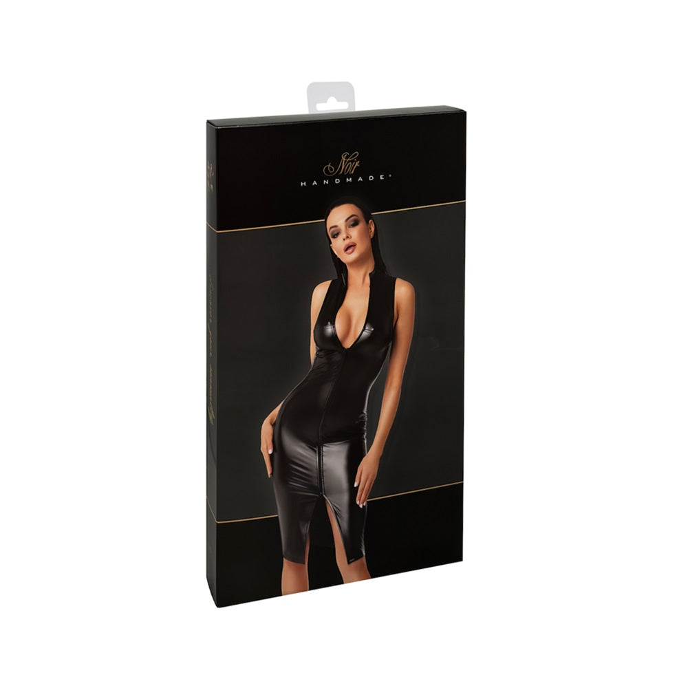 Noir Handmade Commandant Midi Dress Black - image 6