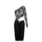 Noir Handmade Erotica Midi Dress Black - image 5