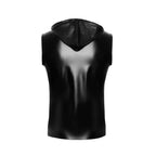 Noir Handmade Frenzy Sleeveless Hoodie Black - image 7