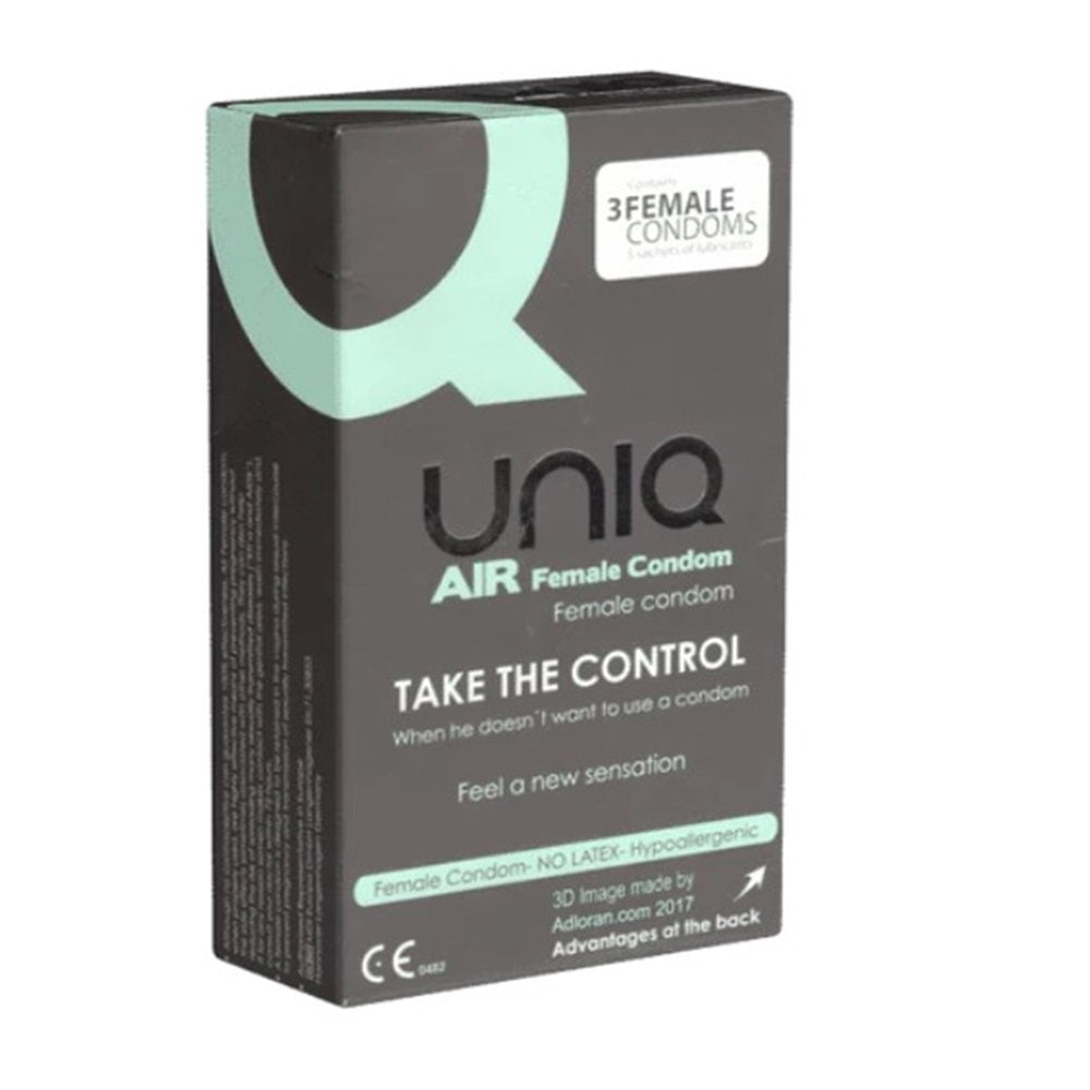 Uniq Air Female Latex Free Condoms pack of 3 Main image