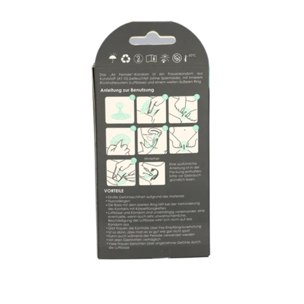 Uniq Air Female Latex Free Condoms pack of 3 - image 3