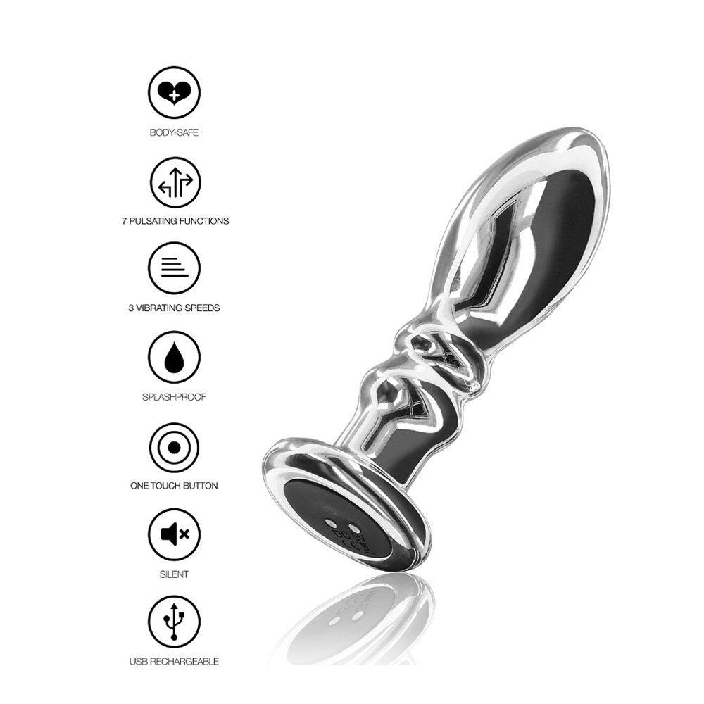 ToyJoy The Slider Vibrating Metal Buttplug M - image 4