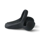 Remote Control Black Color Silicone Vibrating Cock Ring with Balls Holder - image 5
