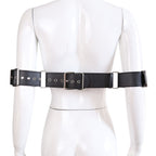 Wrist to Waist Leather Bondage Restraint