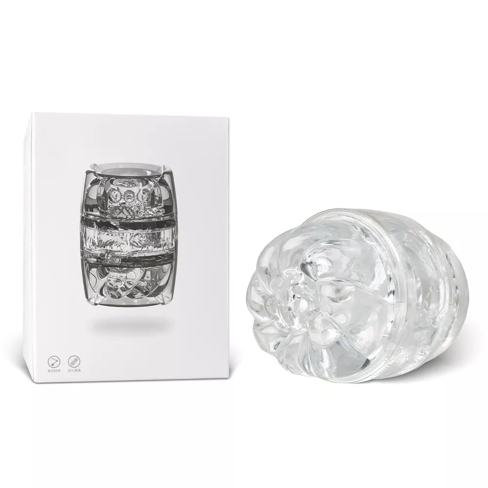 TOYBOY Small Male clear Masturbator with soft texture - image 4