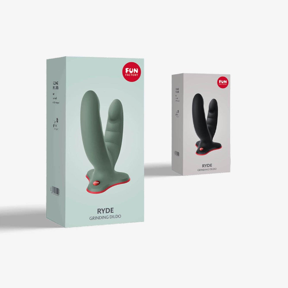 Fun Factory Ryde Silicone Double Dildo Wild Olive Δευτερεύουσα εικόνα προϊόντος
