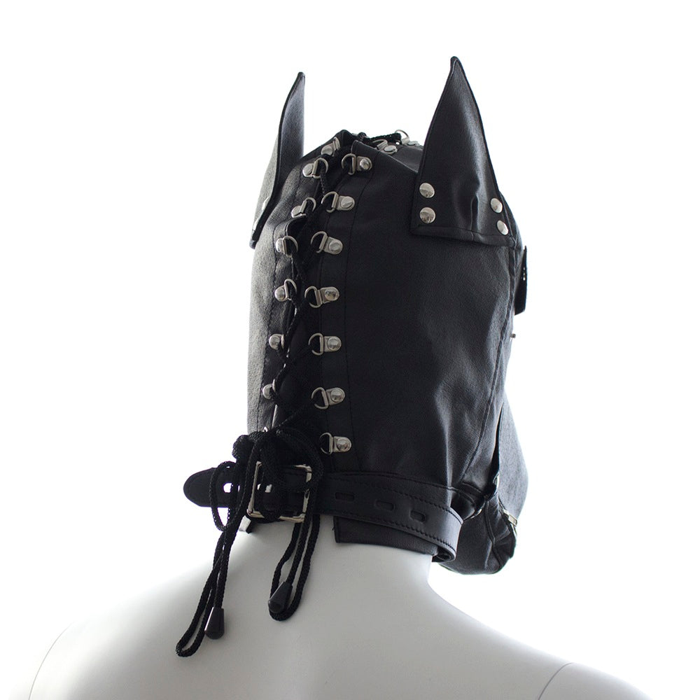 Bondage Puppy Hood with Snap-on Gag and Blindfold - image 4